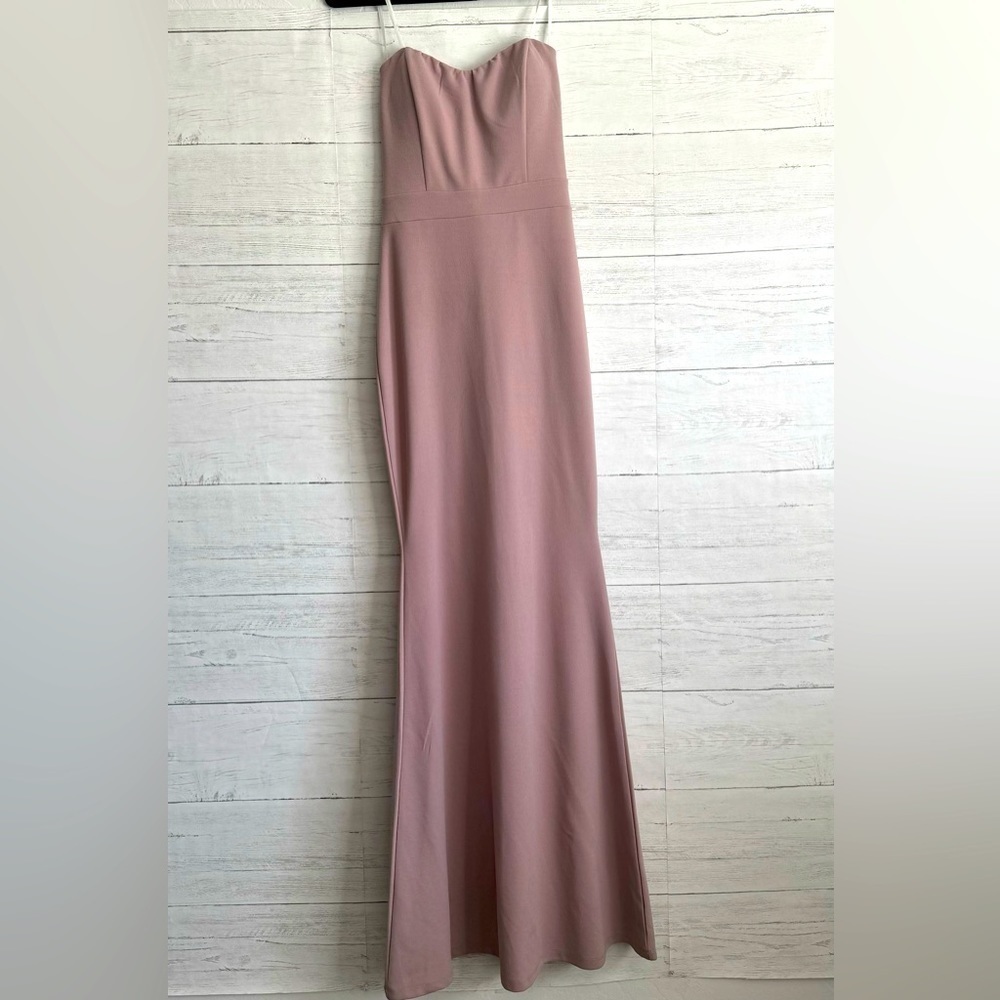 Windsor Lace Cover Formal Tubed Long Dress | SIZE S